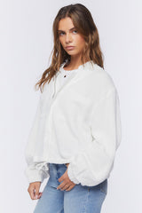 Gauze Bomber Jacket