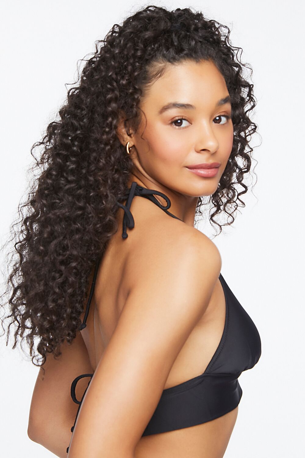 Tie-Back Halter Bikini Top