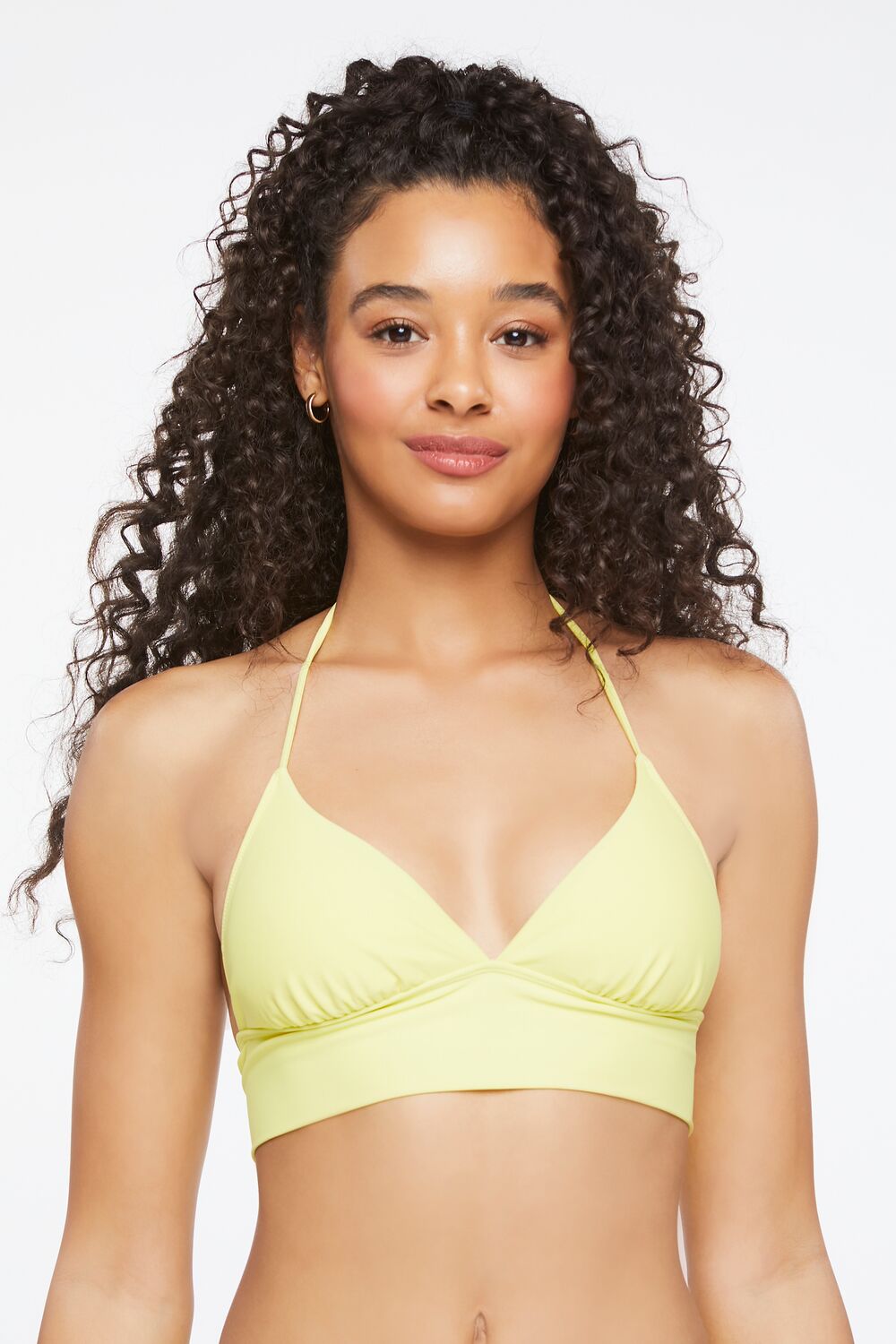Tie-Back Halter Bikini Top
