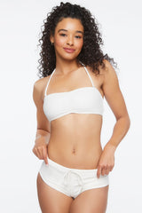 Drawstring Boyshort Bikini Bottoms