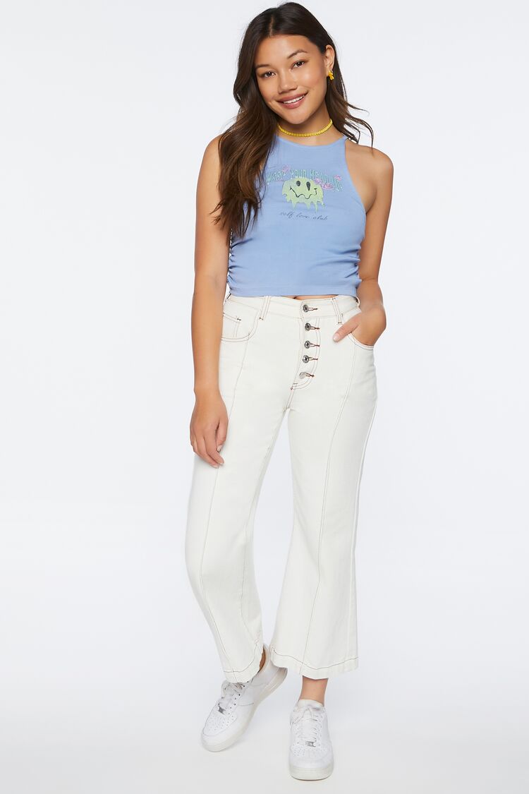 Self Love Club Graphic Ruched Cami
