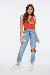 Legendary Graphic Cropped Tank Top