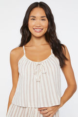 Striped Gauze Pajama Cami