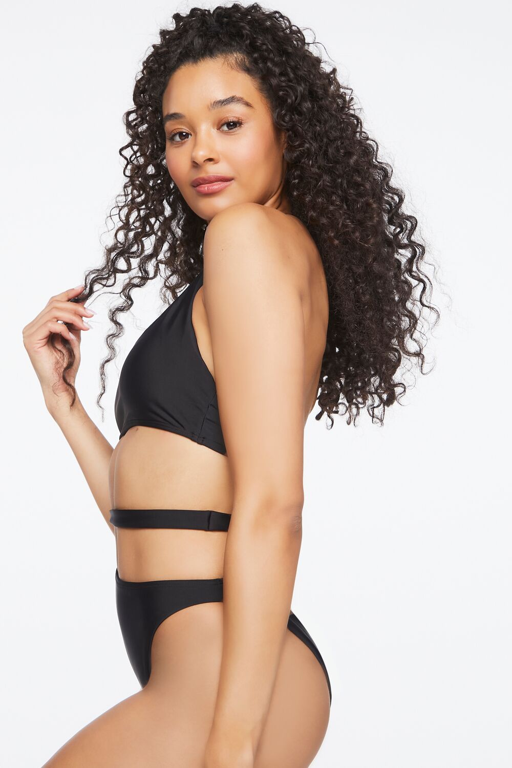 Cutout Halter One-Piece Swimsuit