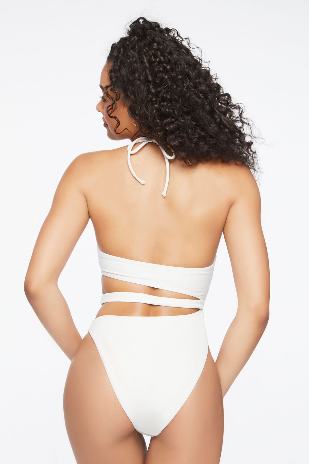 Cutout Halter One-Piece Swimsuit