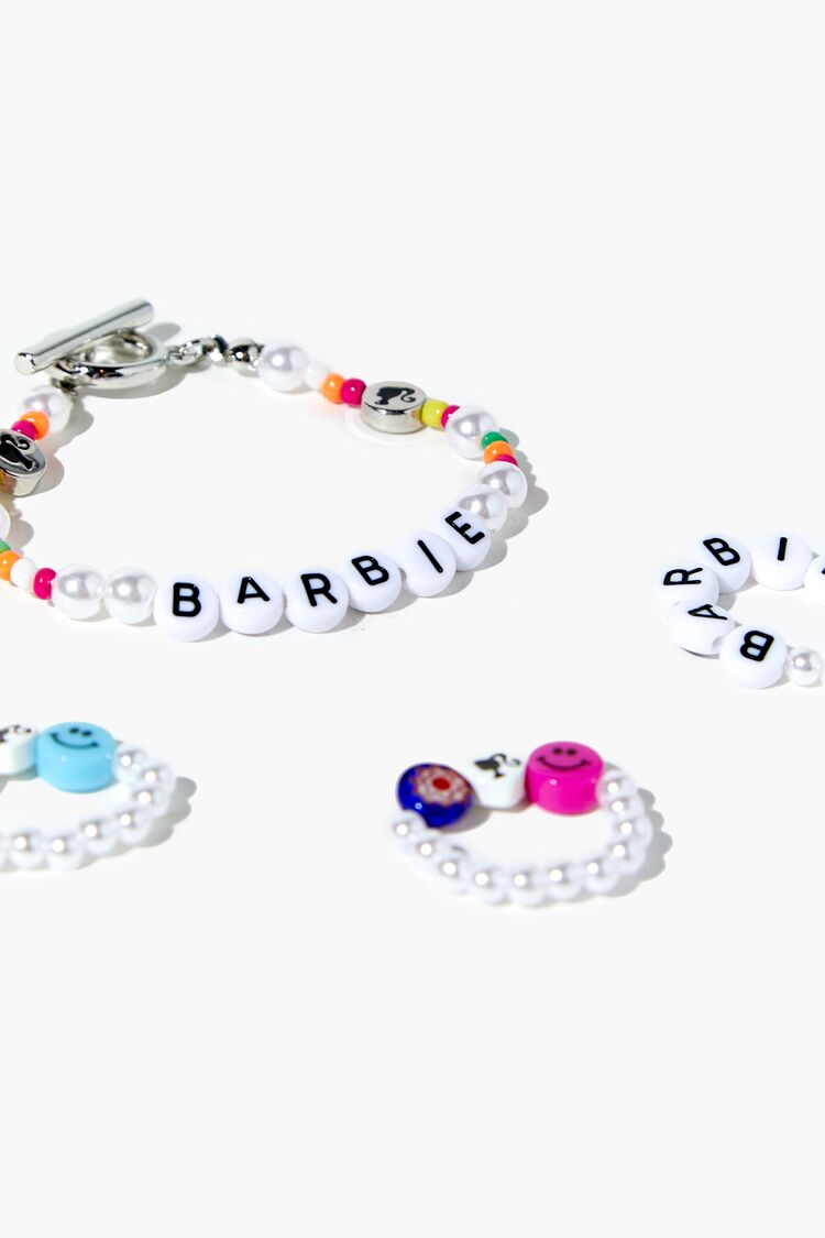 Beaded Barbie鈩?Bracelet & Ring Set