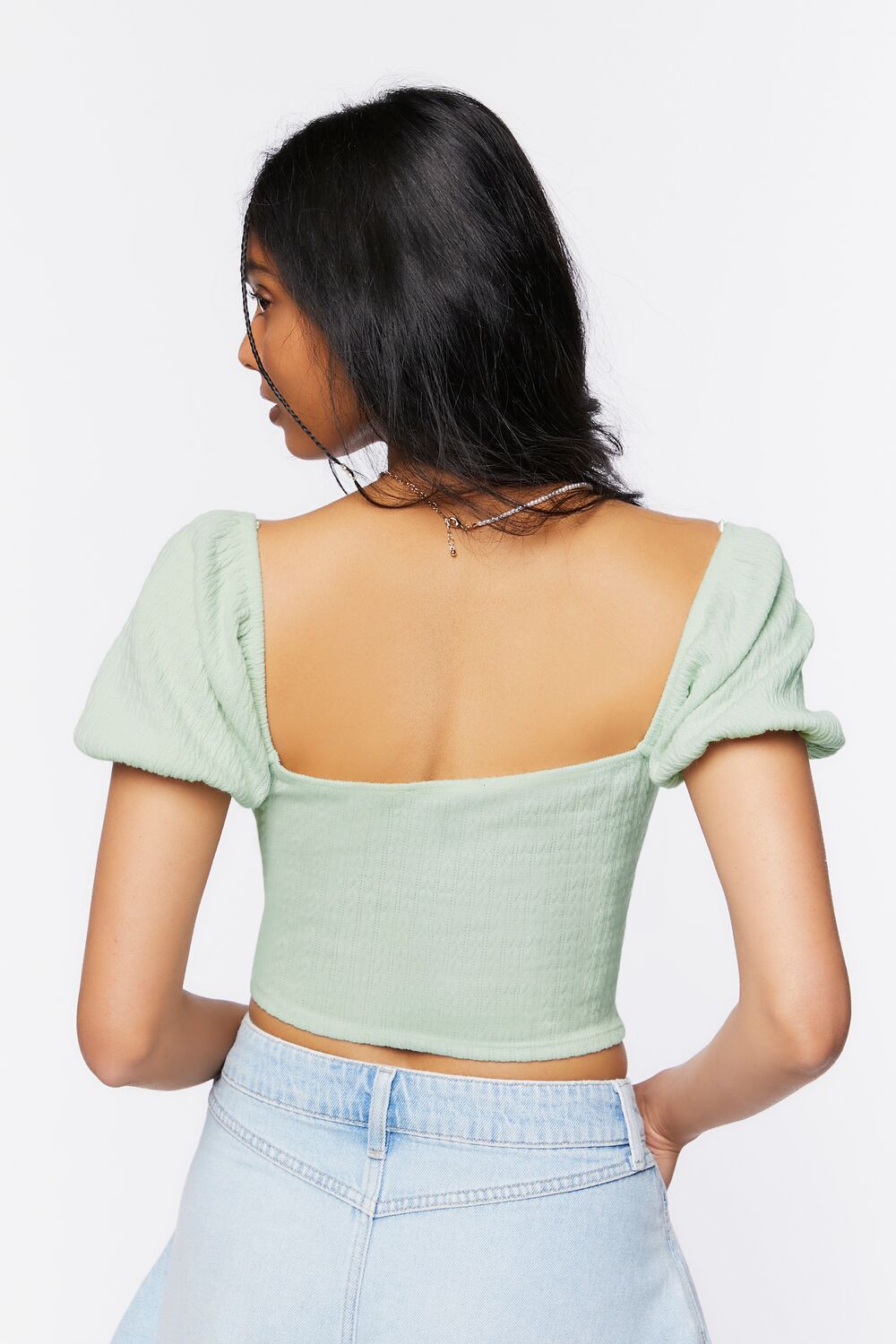 Buttoned Crop Top