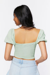 Buttoned Crop Top