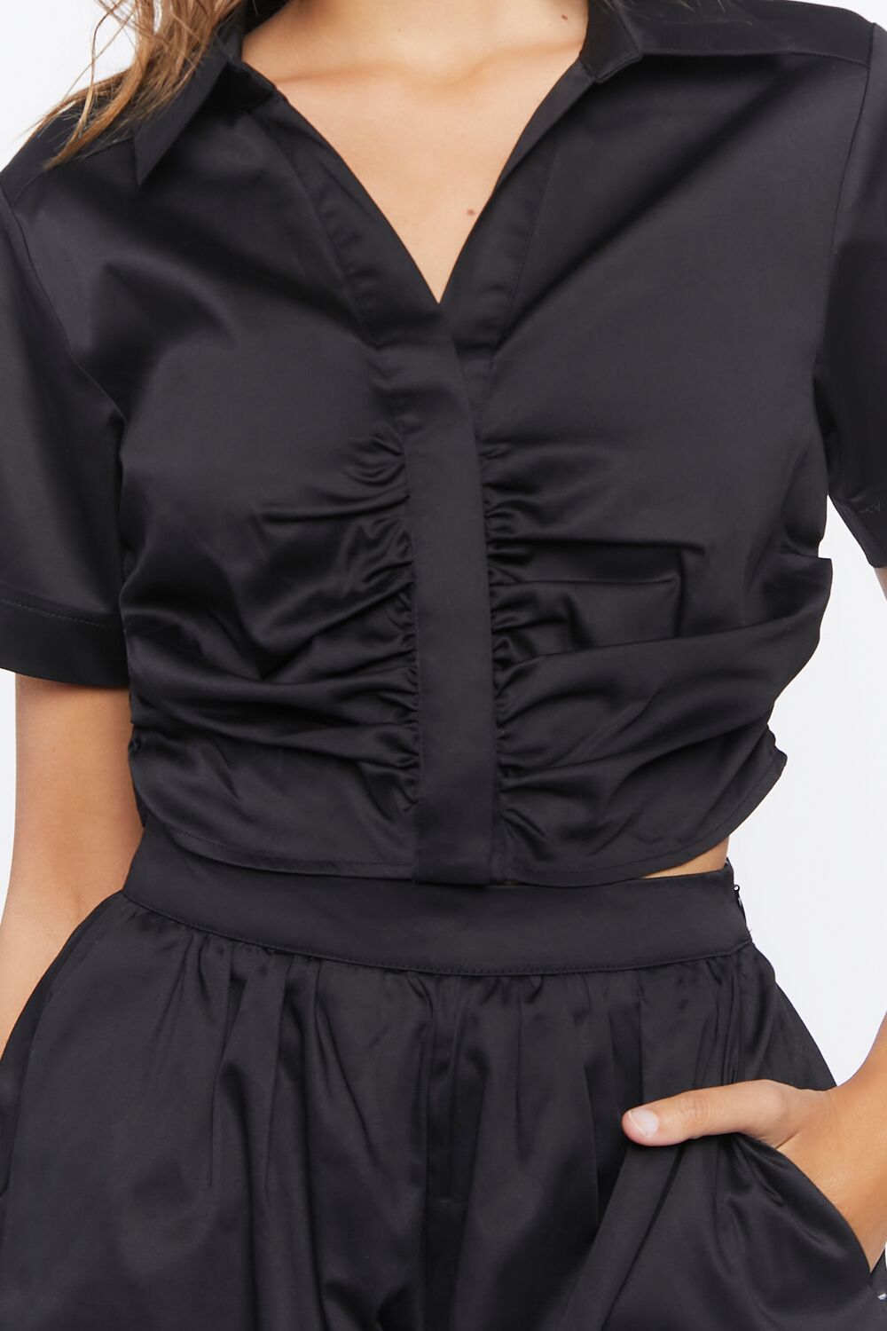 Ruched Crop Top