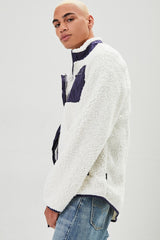 Faux Shearling Zip-Up Jacket