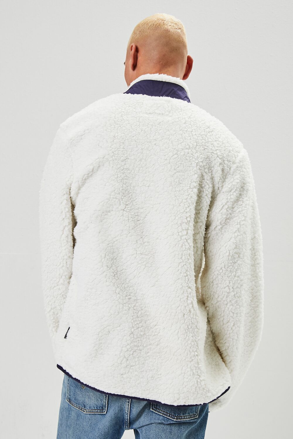 Faux Shearling Zip-Up Jacket