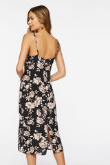 Floral Print Cami Midi Dress