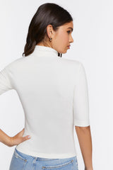 Fitted Turtleneck Top