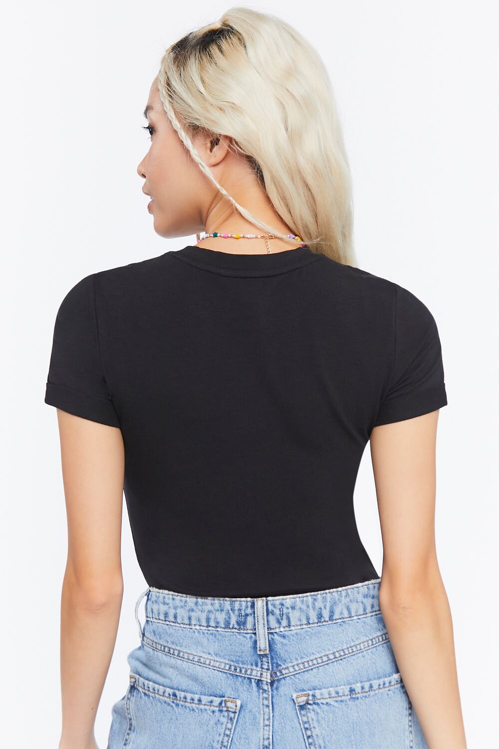 Cotton-Blend Tee Bodysuit