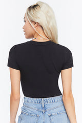 Cotton-Blend Tee Bodysuit