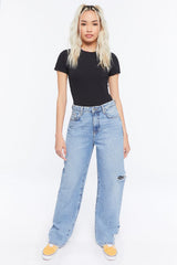 Cotton-Blend Tee Bodysuit