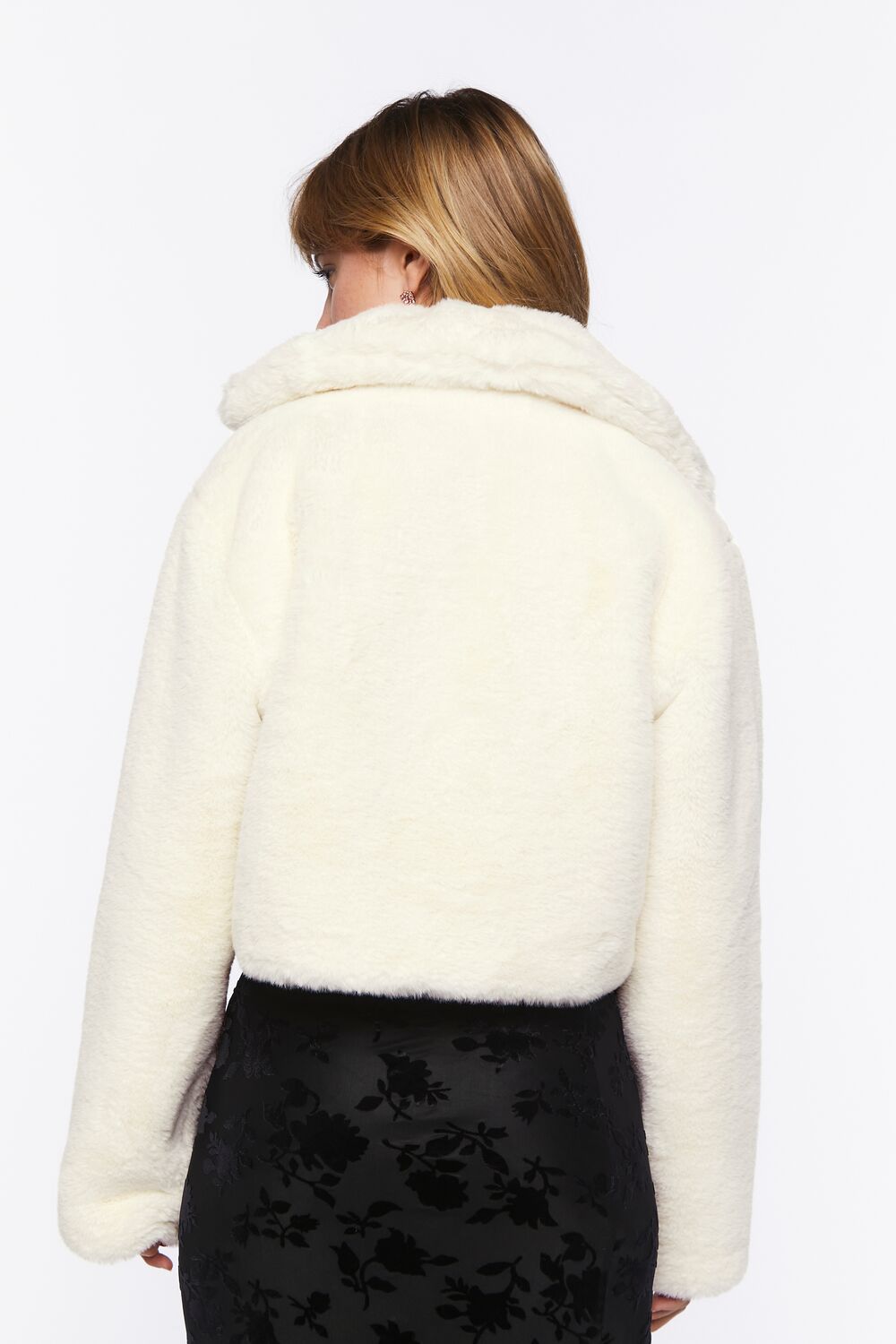 Plush Cropped Coat