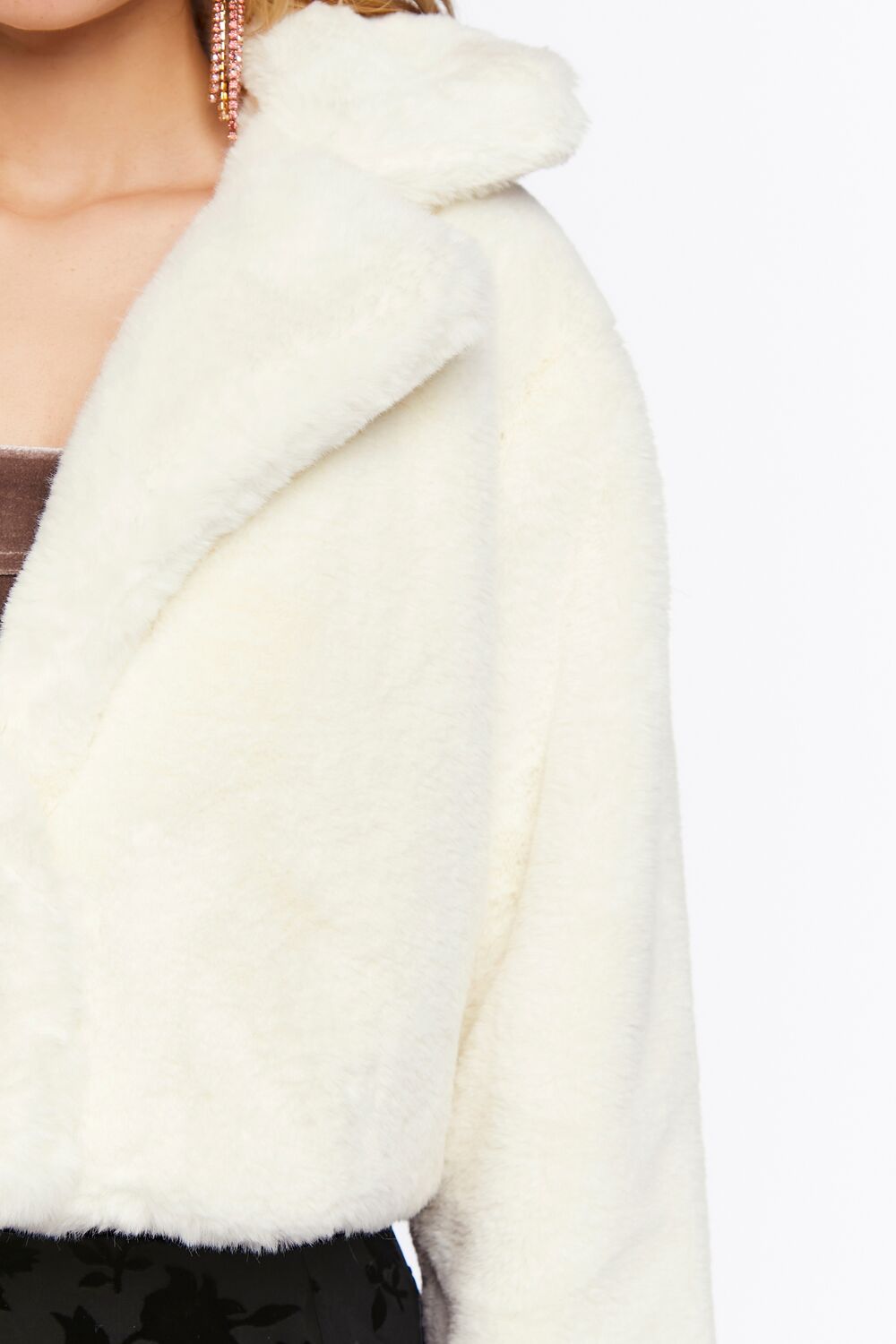 Plush Cropped Coat