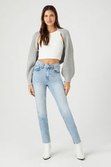 Batwing Open-Front Cardigan Sweater