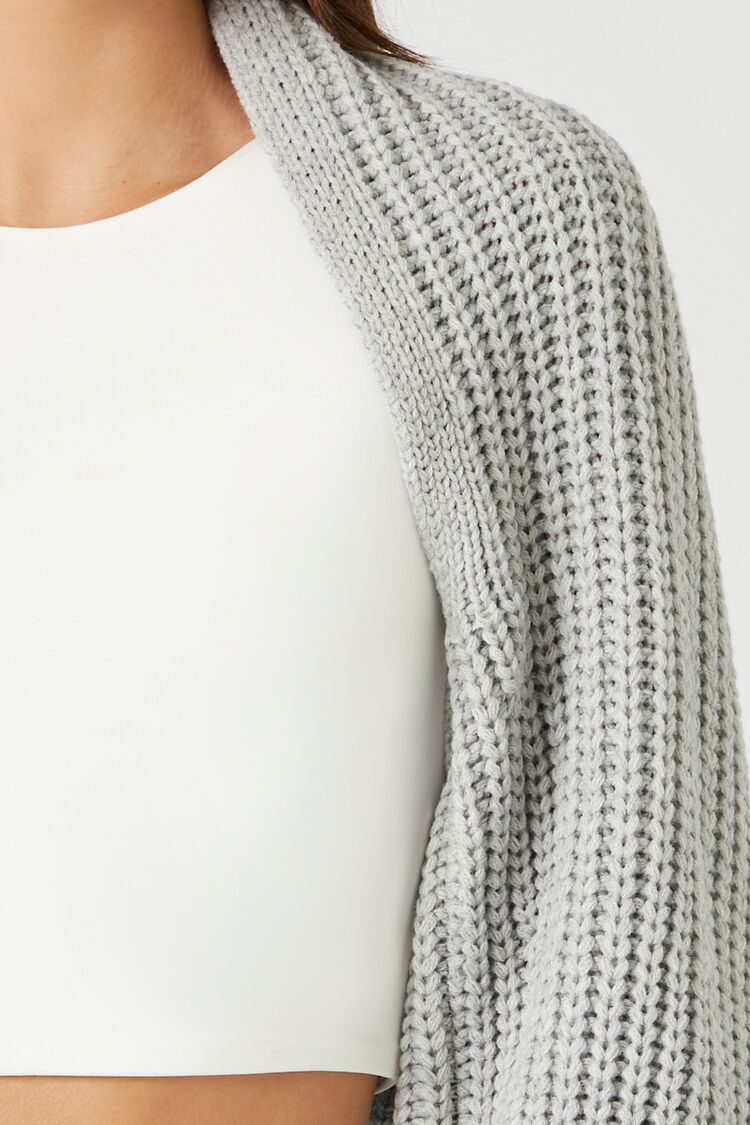 Batwing Open-Front Cardigan Sweater
