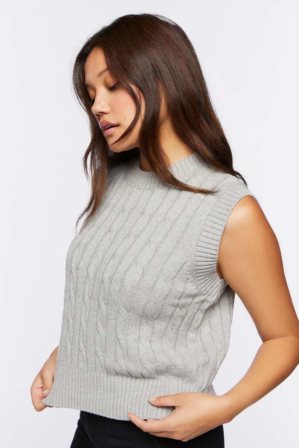 Cable Knit Sweater Vest