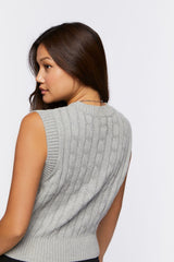 Cable Knit Sweater Vest