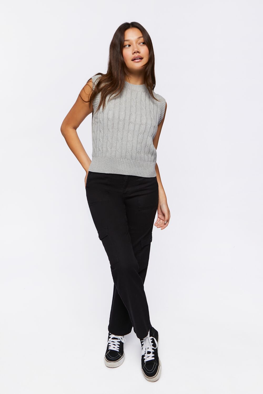 Cable Knit Sweater Vest