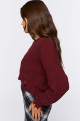 Distressed Sharkbite Sweater