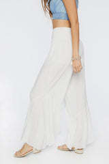 Tiered High-Rise Palazzo Pants