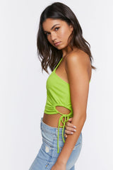 Cutout One-Shoulder Crop Top