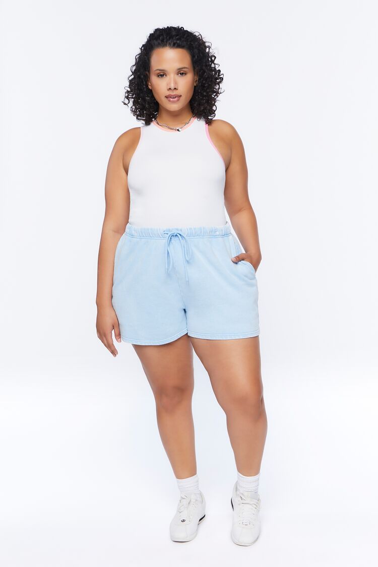 Plus Size Drawstring Shorts