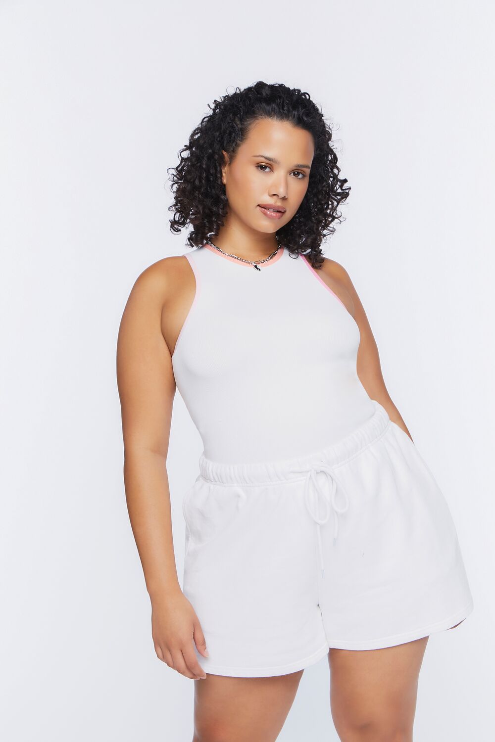 Plus Size Drawstring Shorts
