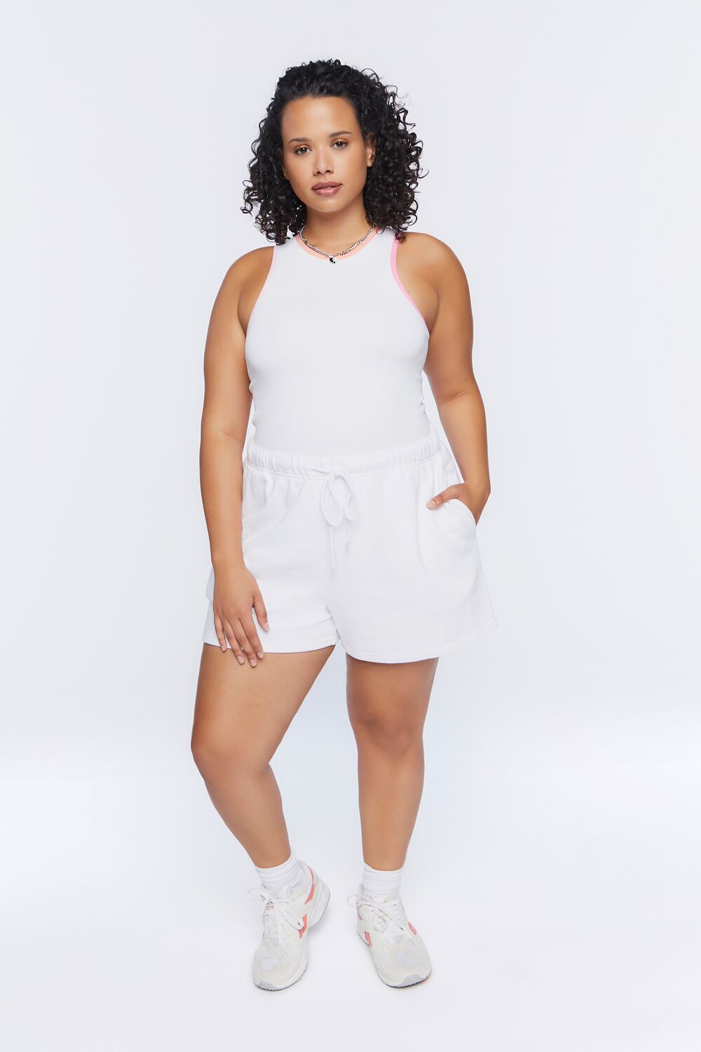 Plus Size Drawstring Shorts