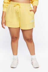 Plus Size Malibu California Drawstring Shorts
