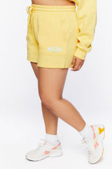 Plus Size Malibu California Drawstring Shorts