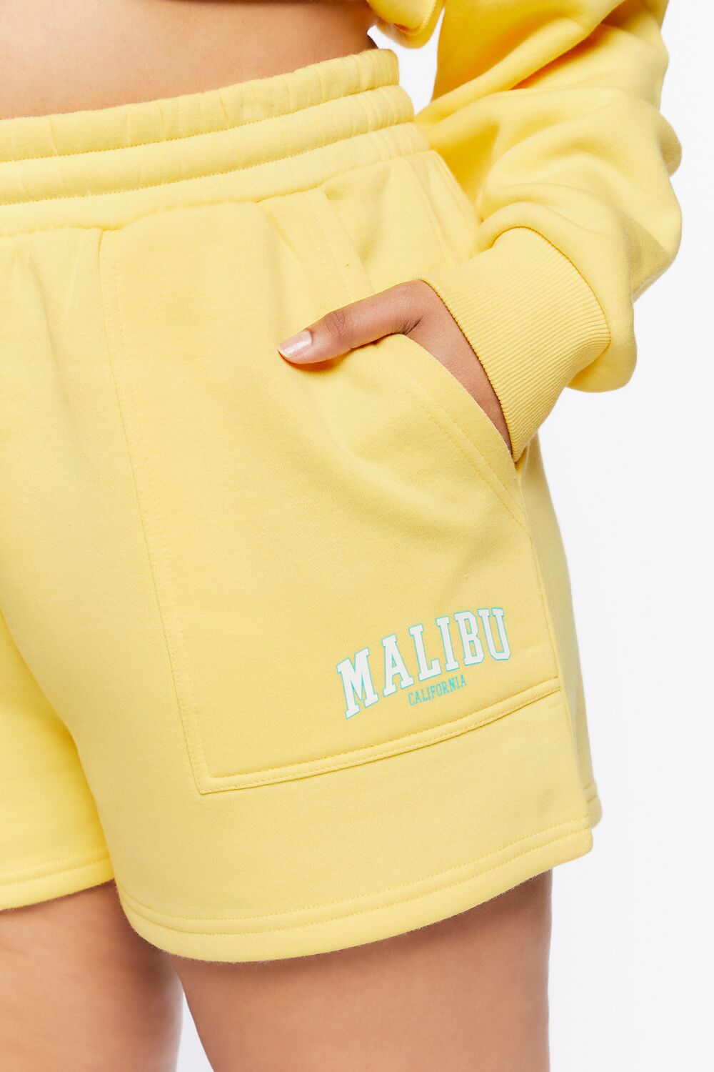 Plus Size Malibu California Drawstring Shorts