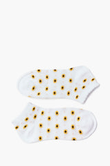 Floral Polka Dot Print Ankle Socks