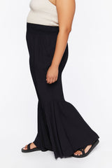 Plus Size Flounce Flare Pants