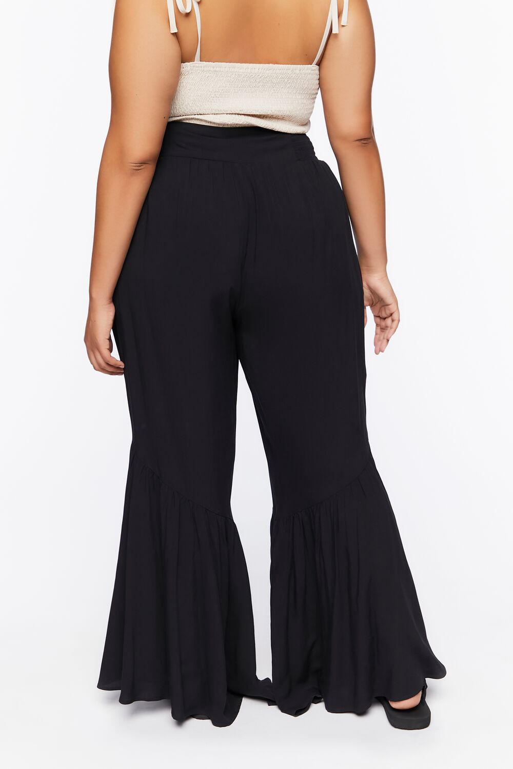 Plus Size Flounce Flare Pants
