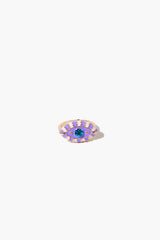 Flower & Evil Eye Ring Set