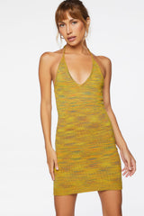 Halter Mini Bodycon Dress