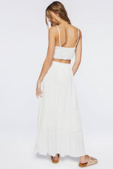 Sweetheart Cropped Cami & Maxi Skirt Set