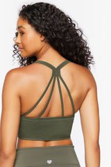 Seamless Caged-Back Sports Bra