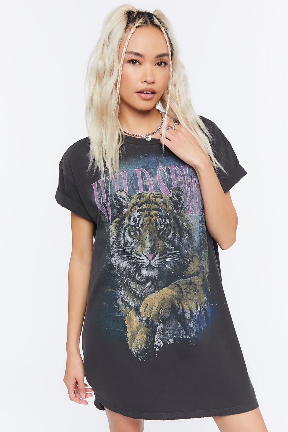 Wild Spirit Graphic T-Shirt Dress