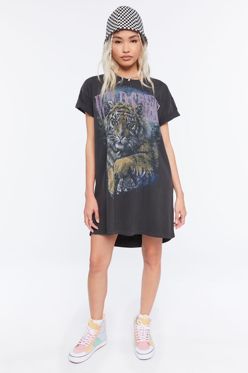 Wild Spirit Graphic T-Shirt Dress