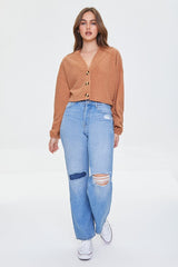 Boucle Knit Cardigan Sweater
