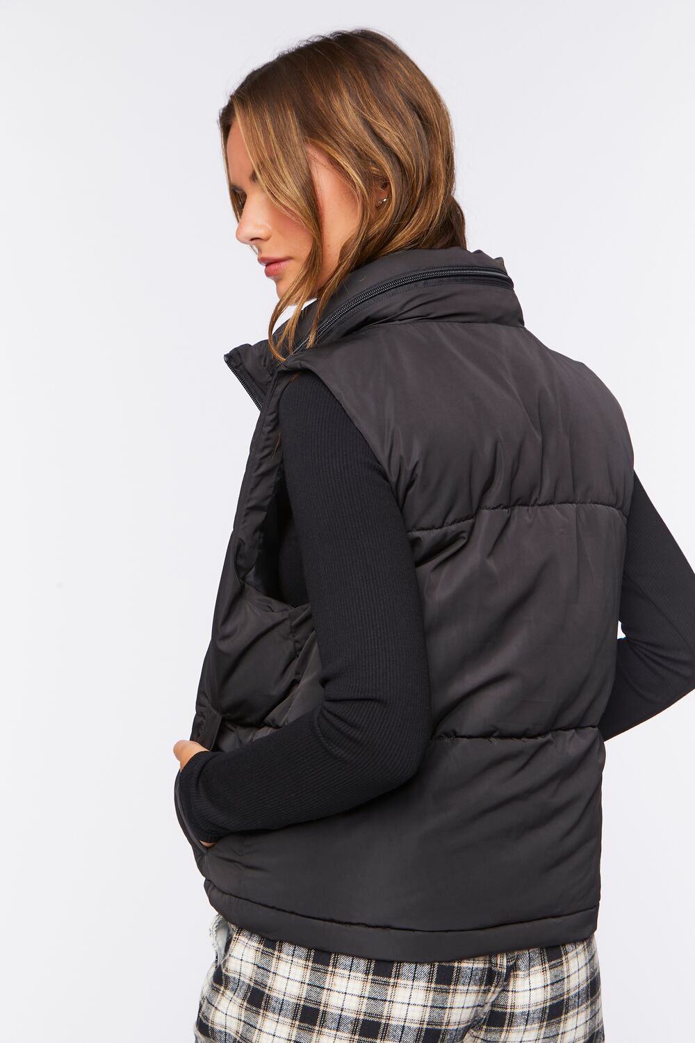 Zip-Up Puffer Vest