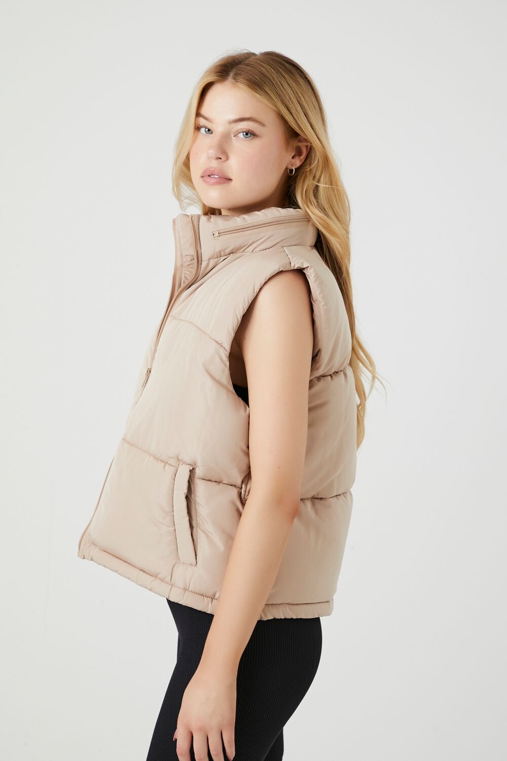 Zip-Up Puffer Vest