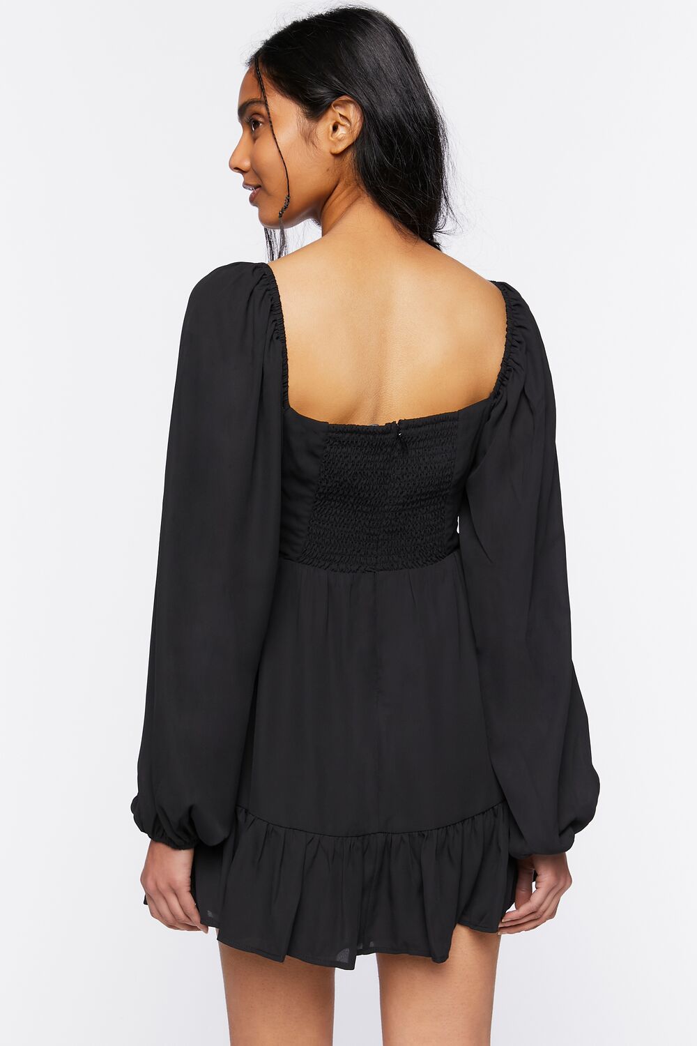 Cutout Lace-Up Mini Dress