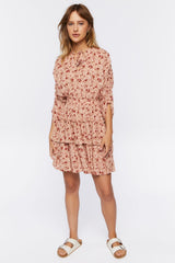 Floral Print Mini Dress